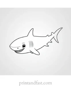 baby shark coloring page