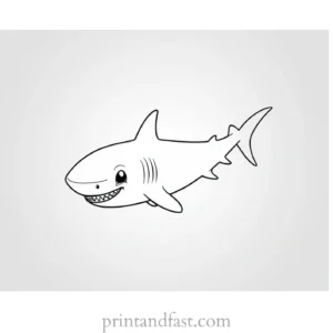 baby shark coloring page