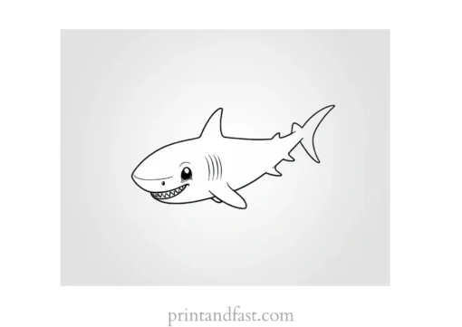 baby shark coloring page