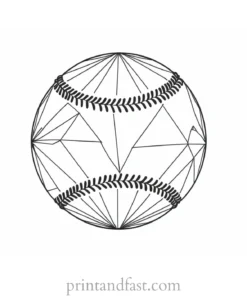 baseball coloring page diamond