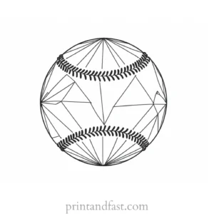 baseball coloring page diamond