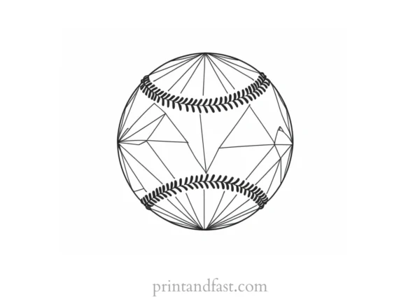 baseball coloring page diamond