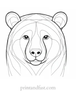 bear Coloring Page for Kids