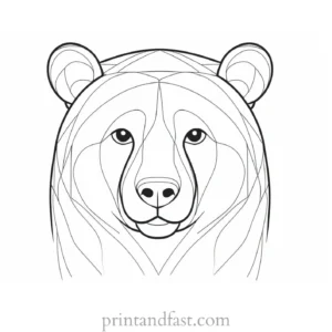 bear Coloring Page for Kids