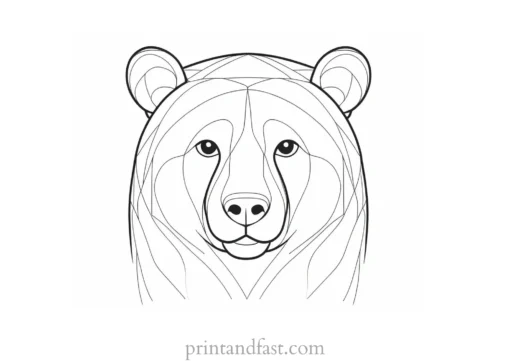 bear Coloring Page for Kids