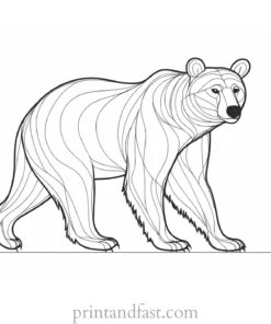 brown Bear Coloring Page