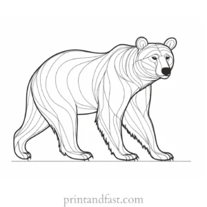 brown Bear Coloring Page