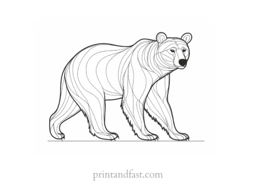 brown Bear Coloring Page