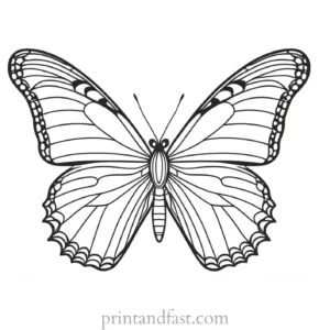 butterfly coloring page for therapy