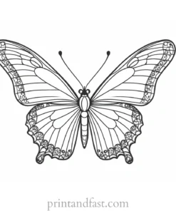 butterfly coloring page free