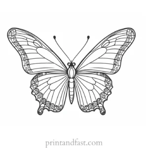 butterfly coloring page free