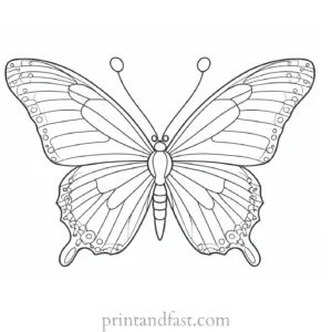 butterfly coloring page online