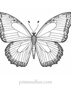 butterfly coloring page printable