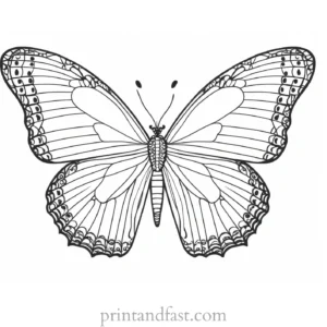 butterfly coloring page printable