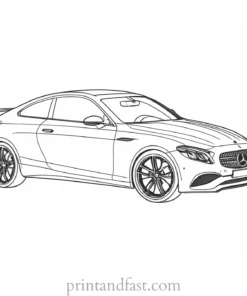 car coloring page advanced