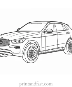 car coloring page cartoon