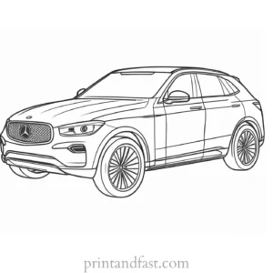 car coloring page cartoon