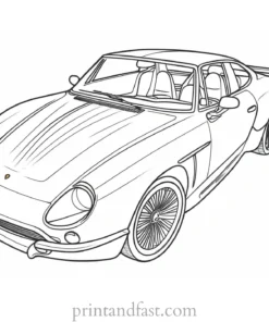 car coloring page complex