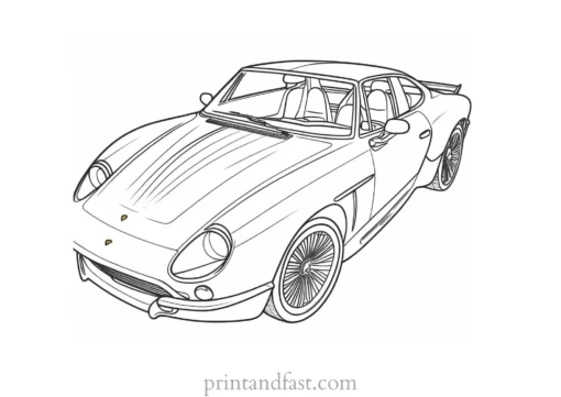 car coloring page