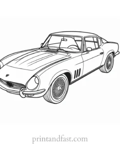 car coloring page for adults