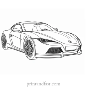 car coloring page free