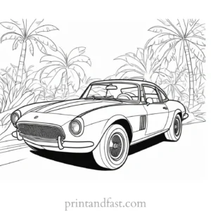 car coloring page jungle