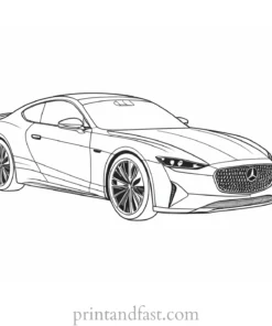 car coloring page kids