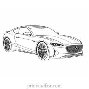 car coloring page kids