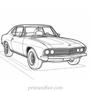 car coloring page printable