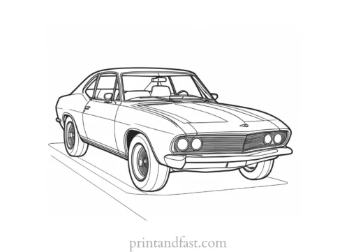 car coloring page printable