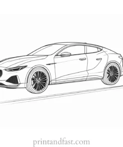 car coloring page simple