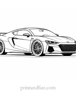 car coloring page sports