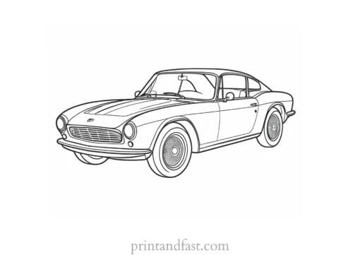 car coloring page spring