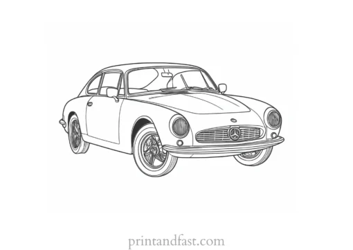 car coloring page transportation