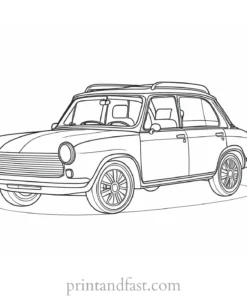 car coloring page winter