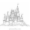 castle coloring page free