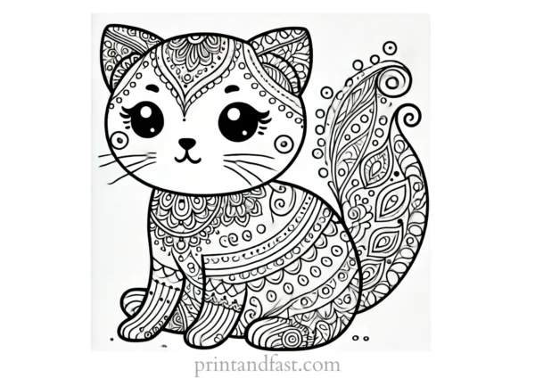 cat coloring page inspiration