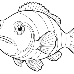 clown fish coloring page