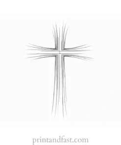 cross coloring page free