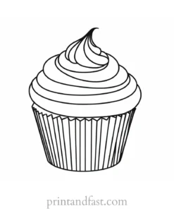 cupcake coloring page creative