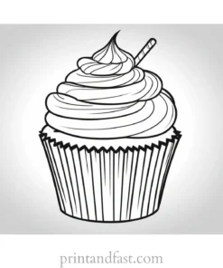 cupcake coloring page ideas