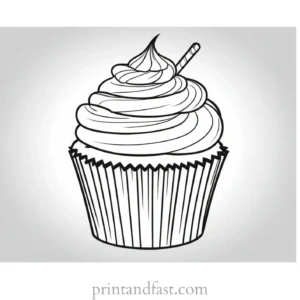 cupcake coloring page ideas