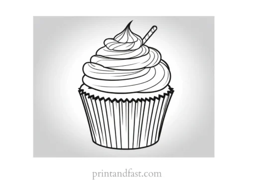 cupcake coloring page ideas