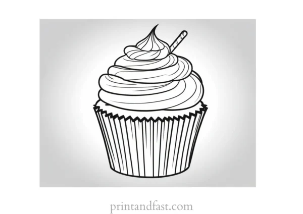 cupcake coloring page ideas