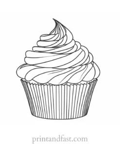 cupcake coloring page intricate