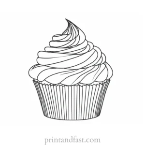 cupcake coloring page intricate