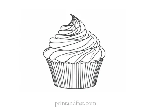 cupcake coloring page intricate