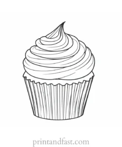 cupcake coloring page online