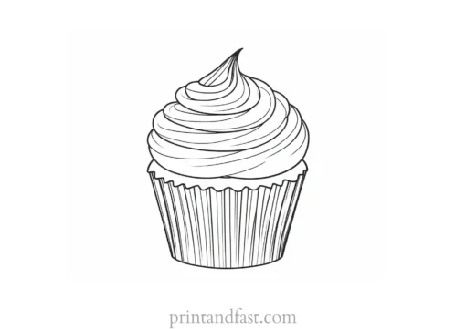 cupcake coloring page online