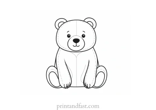 cute Bear Coloring Page